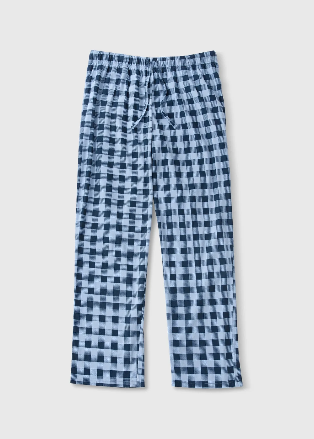 Blue Check Fleece Pyjama Bottoms - Extra small Image 4