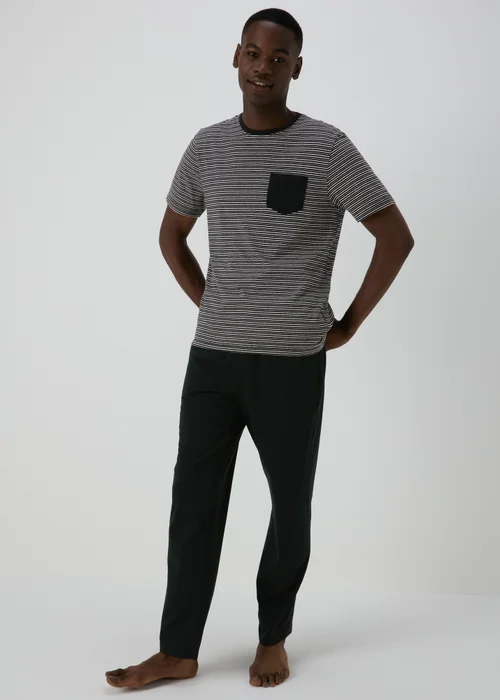 Black Stripe Pyjama Set - Extra small Image 1