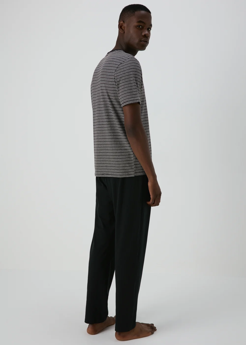 Black Stripe Pyjama Set - Extra small Image 2