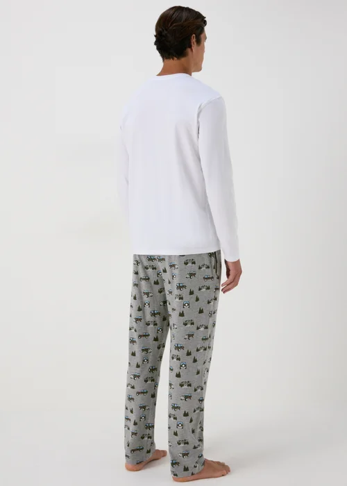 Grey Car Print Pyjama Bottoms - Extra small Image 2