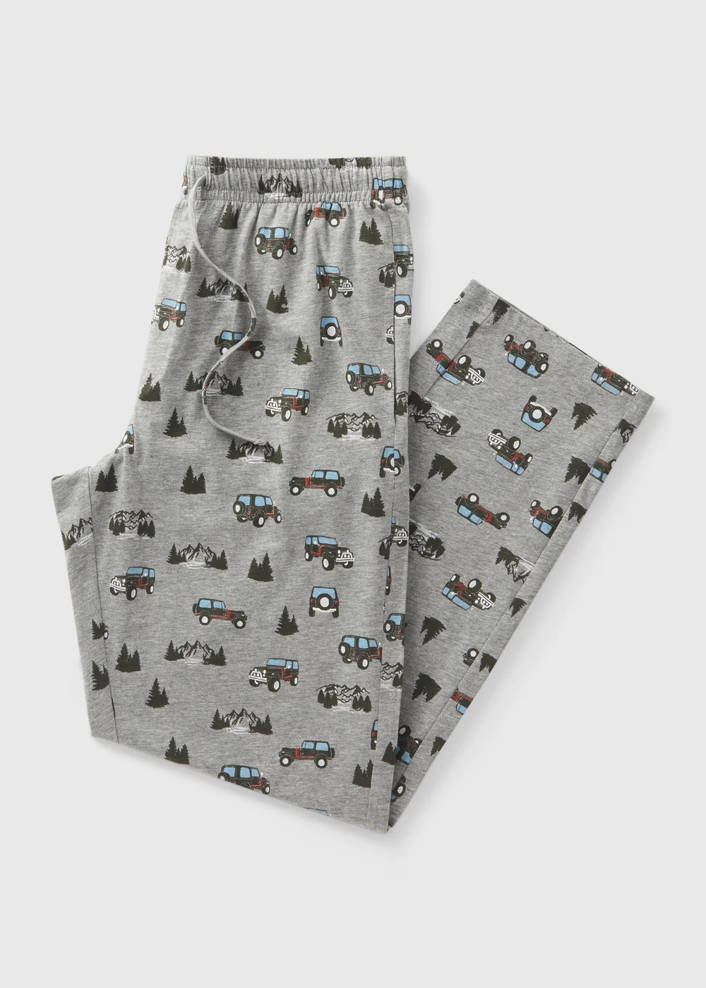 Grey Car Print Pyjama Bottoms - Extra small Image 4