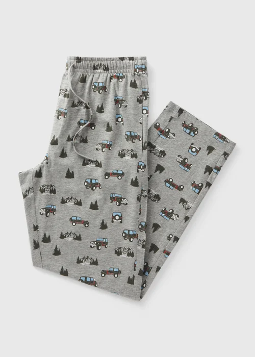 Grey Car Print Pyjama Bottoms - Extra small Image 4