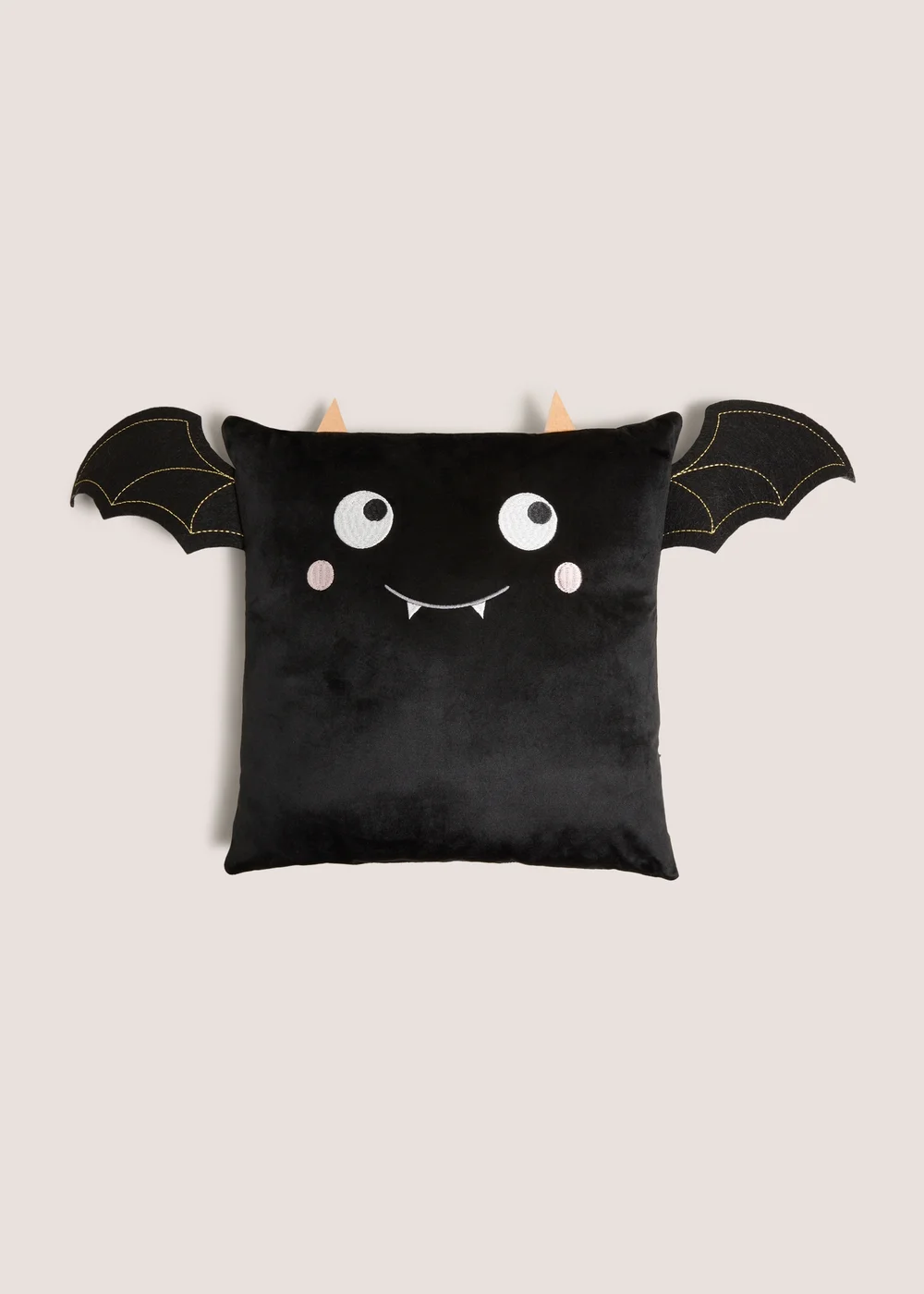 Halloween Black Bat Cushion Image 1