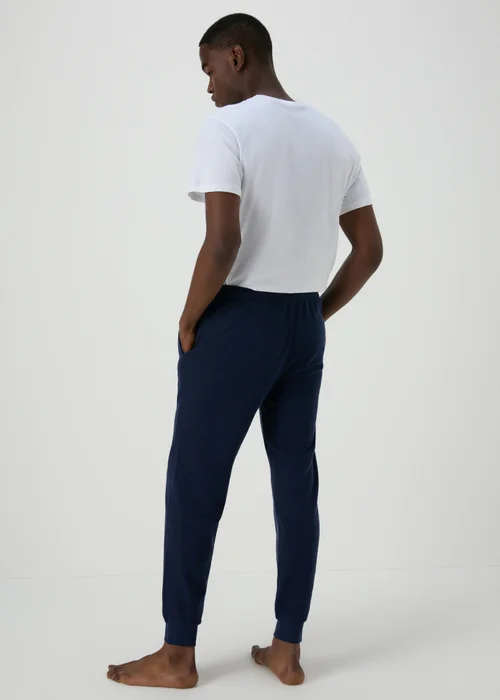 Navy Textured Pyjama Bottoms - Extra small Image 2