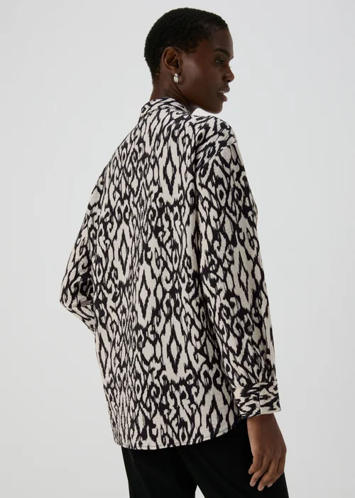 Et Vous Black Ikat Airflow Shirt - 8 Image 2
