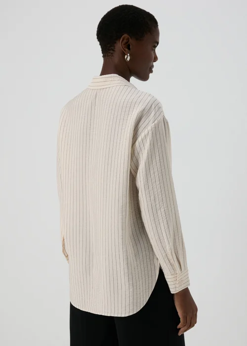 Et Vous Neutral Stripe Airflow Shirt - 8 Image 2
