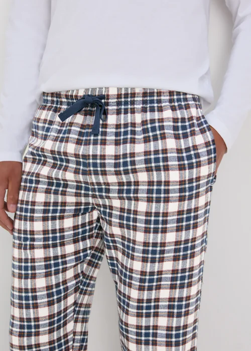 Ecru Check Pyjama Bottoms - Extra small Image 3
