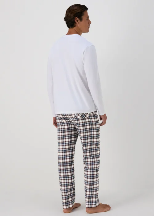 Ecru Check Pyjama Bottoms - Extra small Image 2