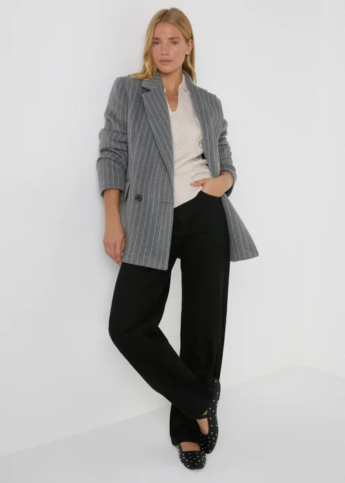 Cream Open Collar Cable Knit Jumper - XS Image 3