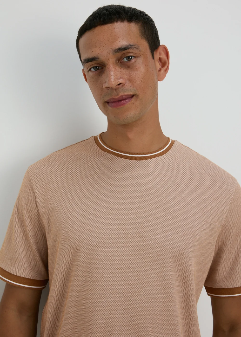 Tan Modal T-Shirt - S Image 1