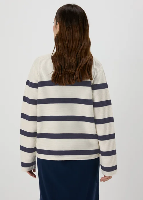 Papaya Petite Navy Stripe Jumper - XS Image 2