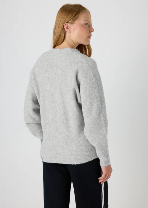 Papaya Petite Grey Boyfriend Fit Cardigan - XS Image 2