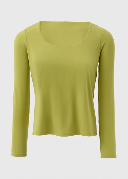 Et Vous Lime Square Neck Top - Size 8 Image 4