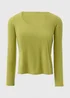 Et Vous Lime Square Neck Top - Size 8 Image 4