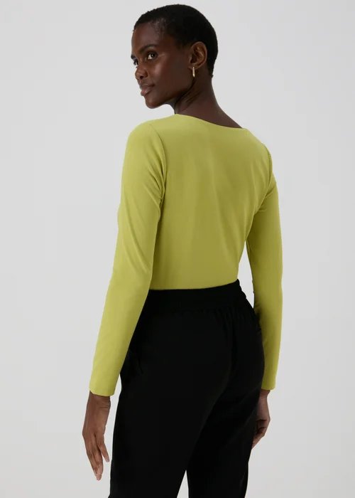 Et Vous Lime Square Neck Top - Size 8 Image 2