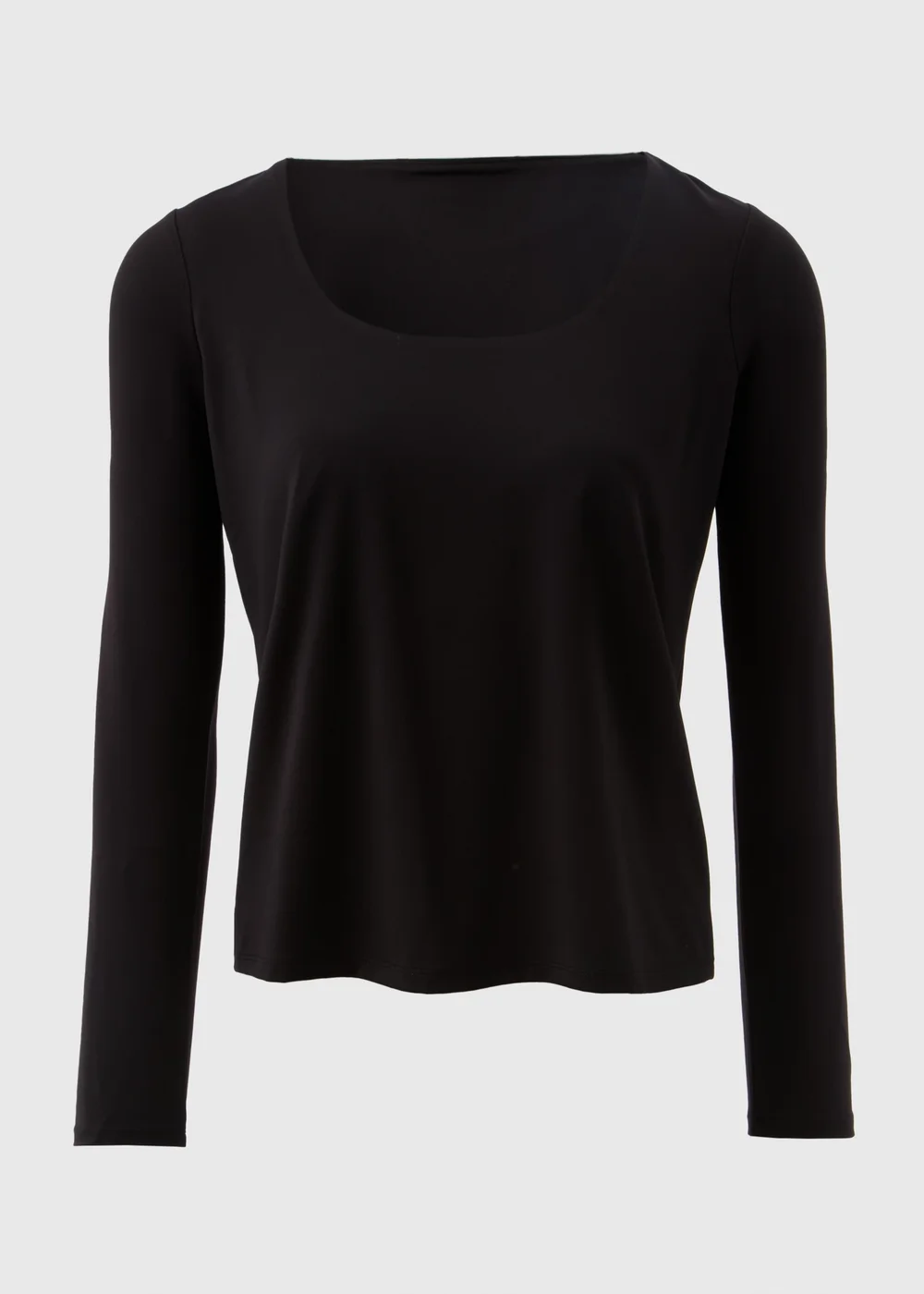 Et Vous Black Square Neck Top - Size 8 Image 4