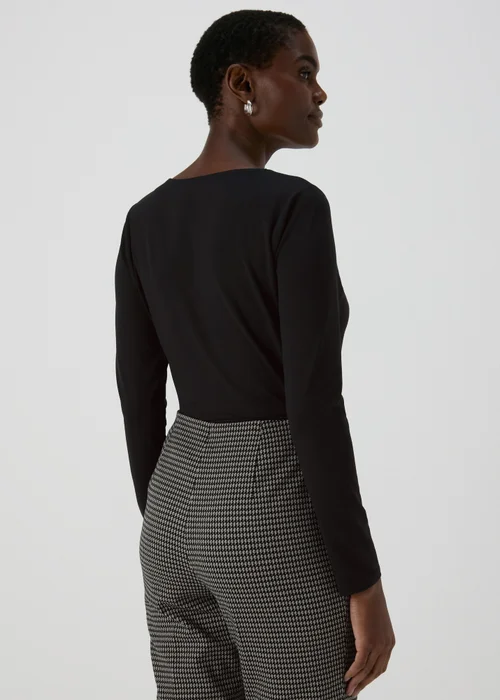 Et Vous Black Square Neck Top - Size 8 Image 2