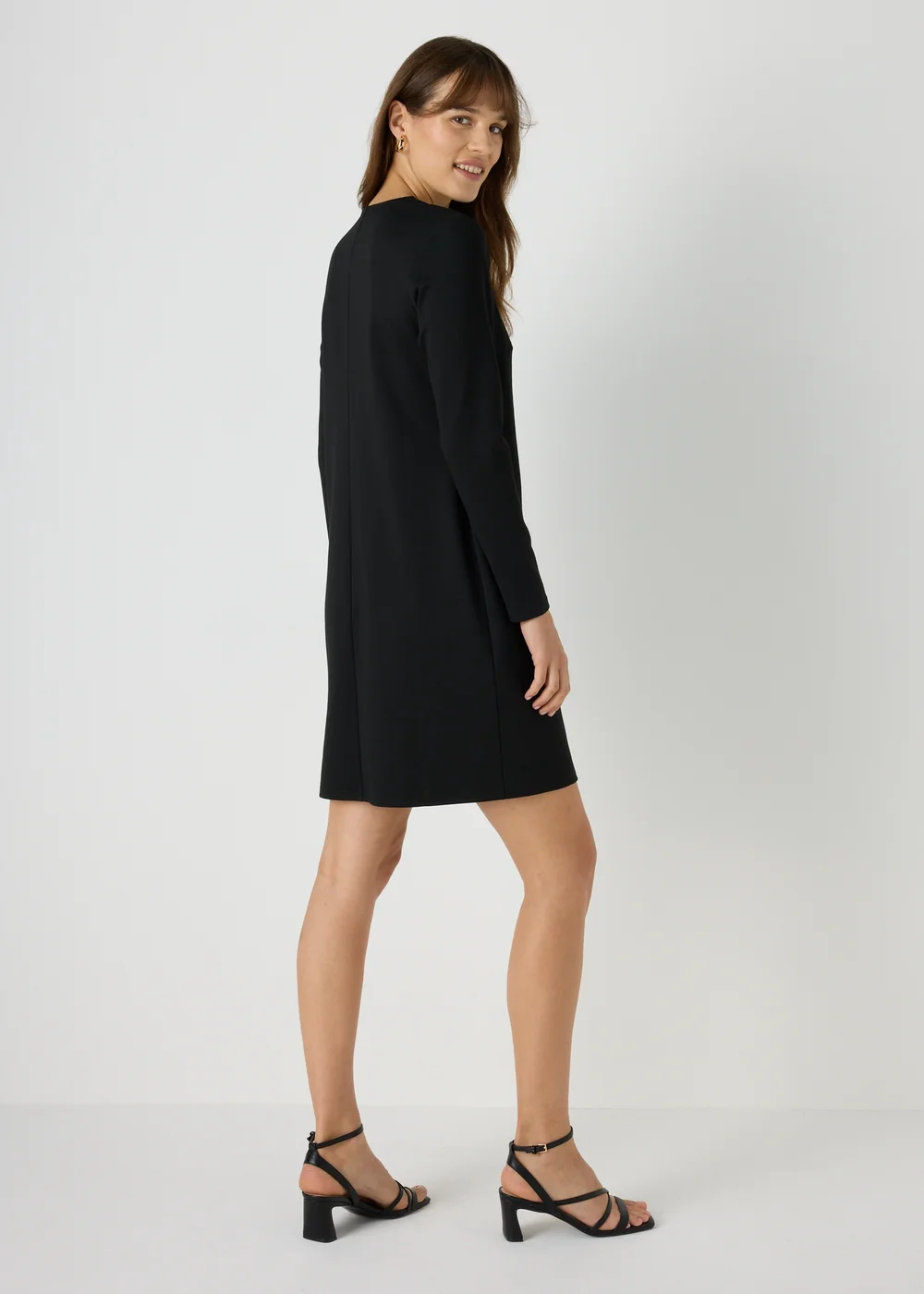 Et Vous Black Knee Length Jersey Dress - 8 Image 2