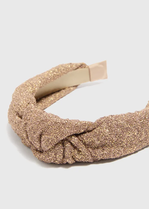 Gold Texture Headband - One Size Image 2