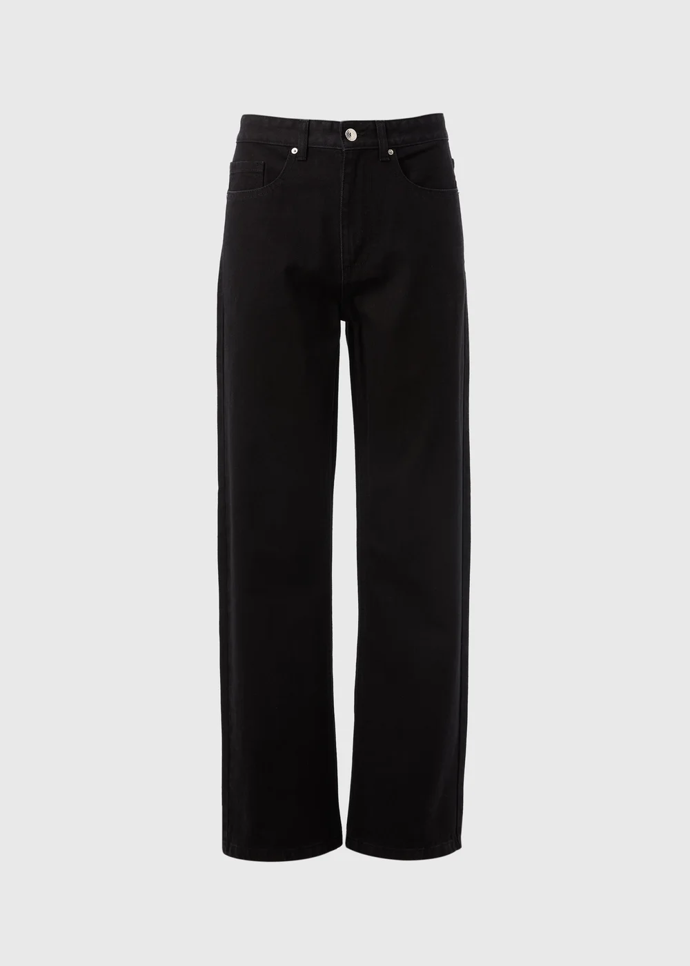 Black Straight Leg Jeans - 8 Image 4