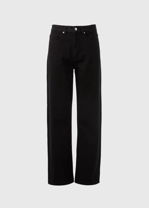 Black Straight Leg Jeans - 8 Image 4