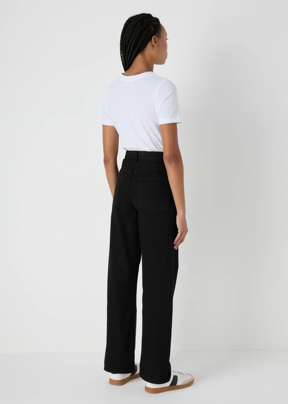 Black Straight Leg Jeans - 8 Image 2