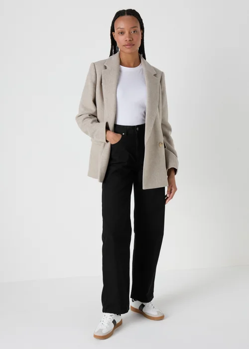 Black Straight Leg Jeans - 8 Image 1