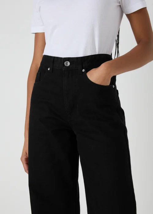 Black Straight Leg Jeans - 8 Image 3