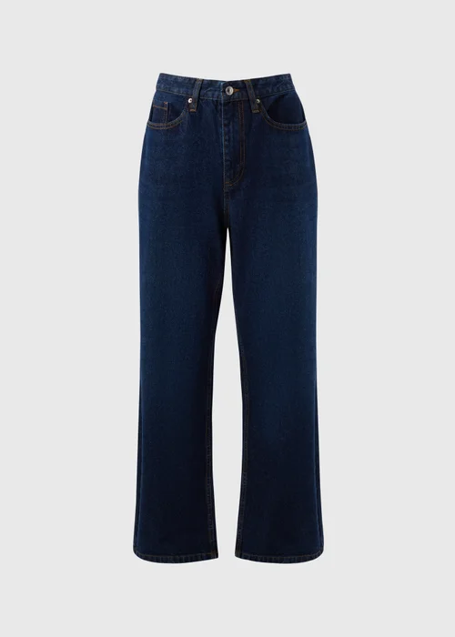 Dark Wash Straight Denim Jeans - 8 Image 4