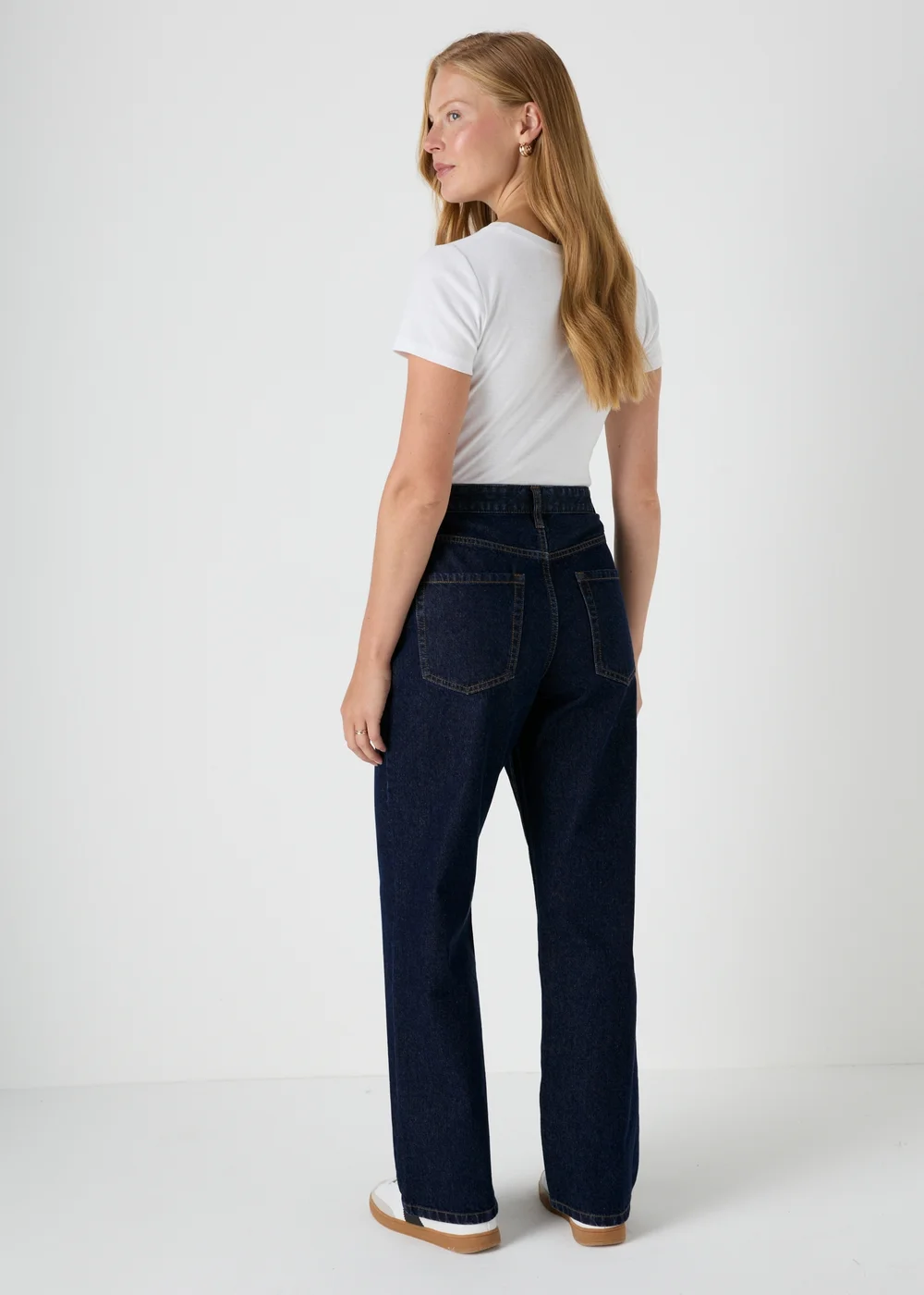 Dark Wash Straight Denim Jeans - 8 Image 2