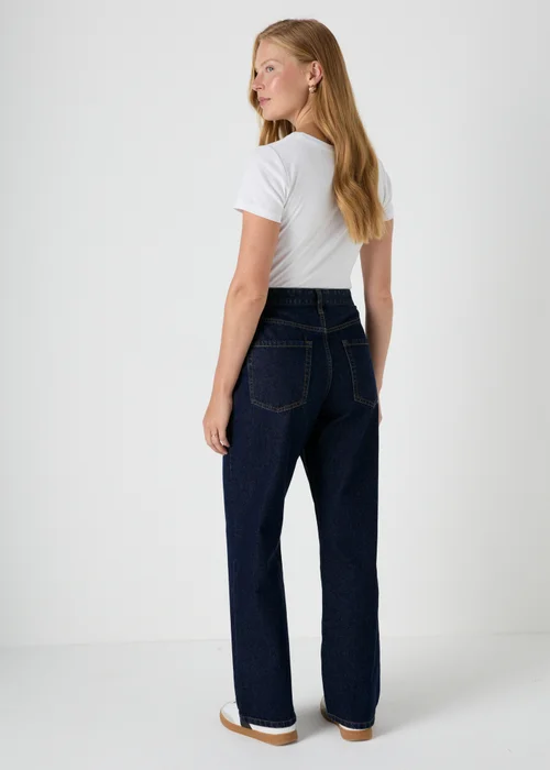 Dark Wash Straight Denim Jeans - 8 Image 2