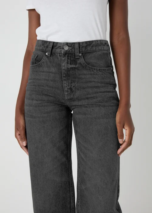 Grey Straight Denim Jeans - 8 Image 3