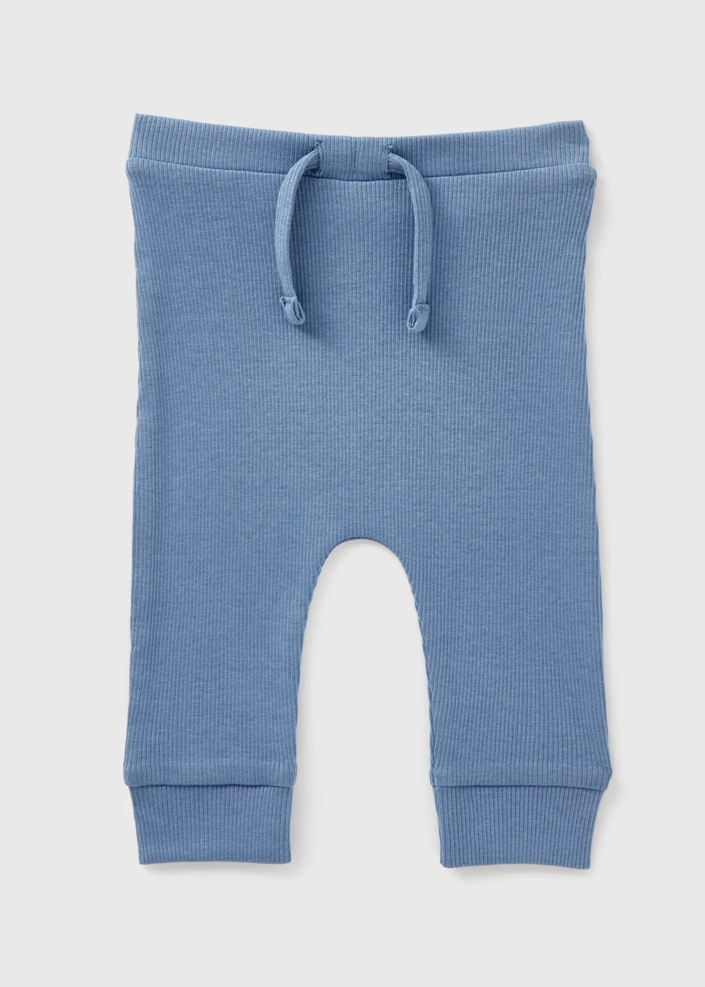 Baby Blue Ribbed Leggings (Newborn-23mths) - 9-12 months Image 1