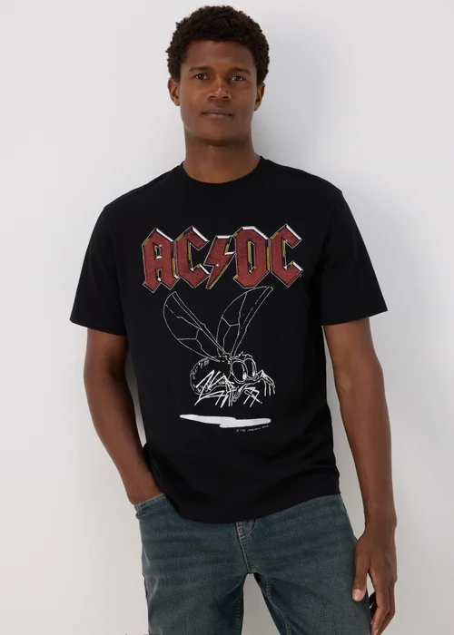 Black ACDC T-Shirt - S Image 1