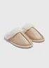 Girls Cream Snug Mule Slippers (Younger 10-Older 5) - Size 1 Image 1