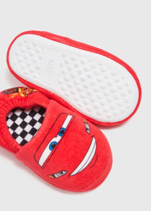 Disney Cars Kids Red Slippers (Younger 4-12) - Size 4 Infants Image 2