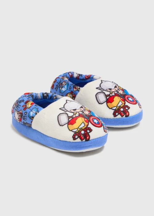 Marvel Kids Blue A Line Slippers (Younger 4-12) - Size 4 Infants Image 1