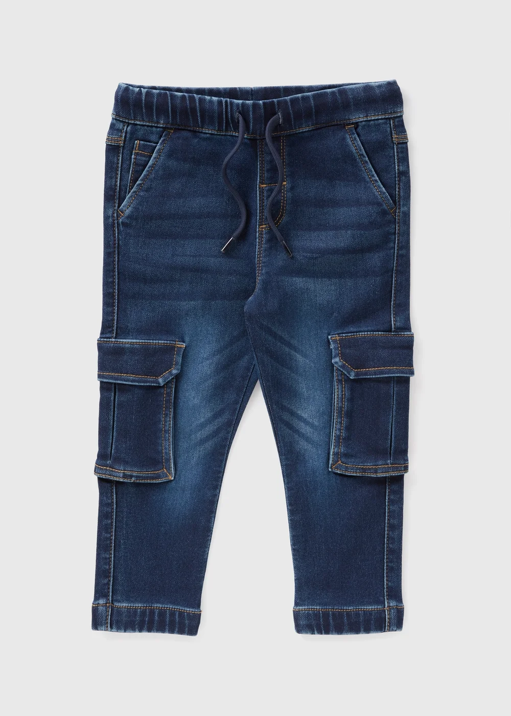 Boys Blue Cargo Jeans (1-7yrs) - 1 half year to 2 Image 1