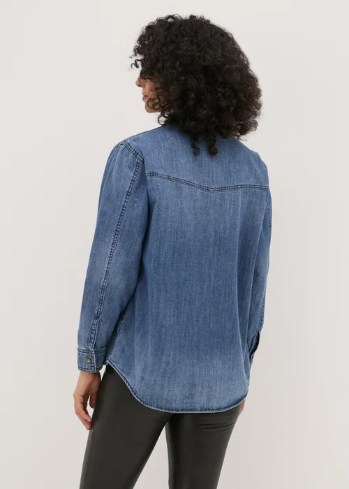 Blue Wash Denim Shirt - 8 Image 2