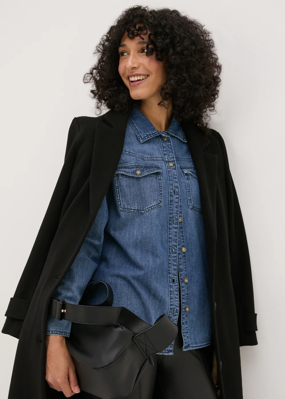 Blue Wash Denim Shirt - 8 Image 3