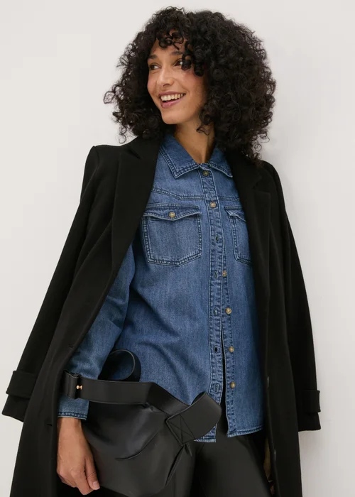 Blue Wash Denim Shirt - 8 Image 3