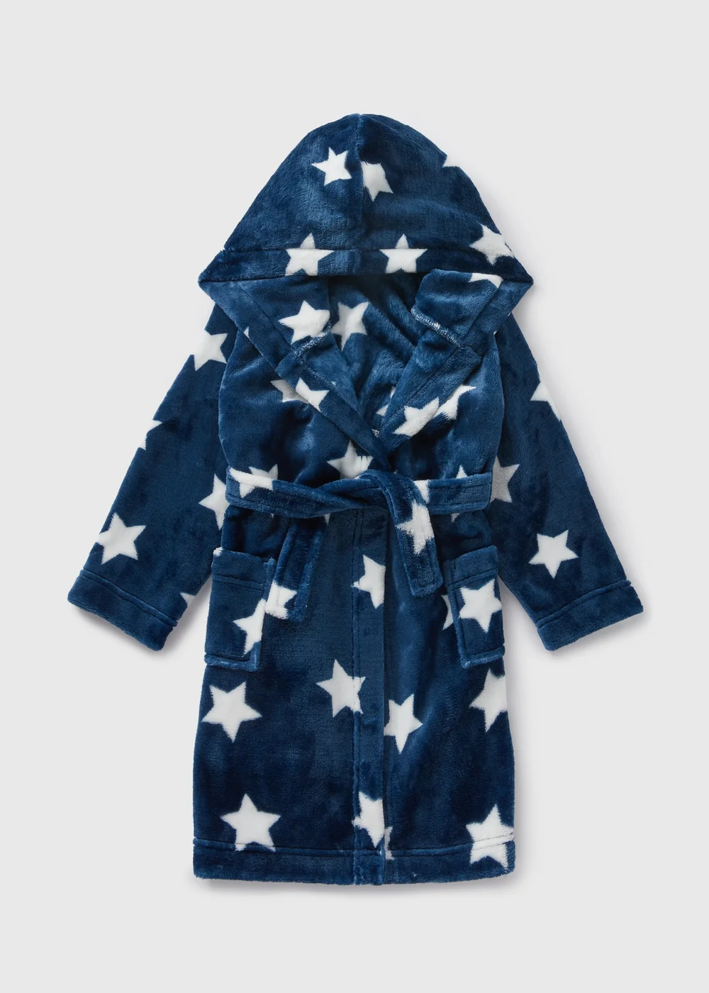 Kids Navy Star Dressing Gown (1-7yrs) - 1 half year to 2 Image 2