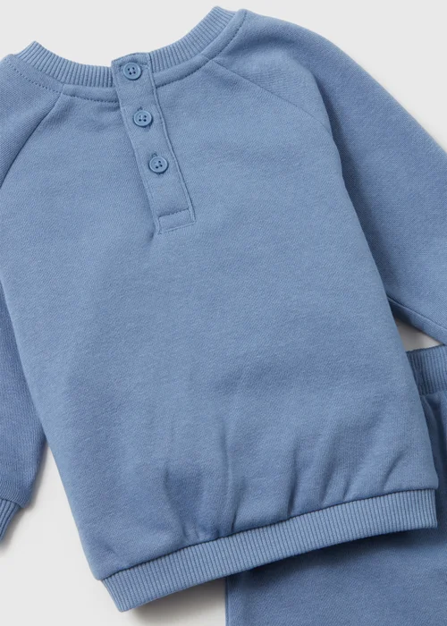 Baby Blue Sweatshirt & Jogging Bottoms Set (Newborn-23mths) - Age 0 - 3 Months Image 2