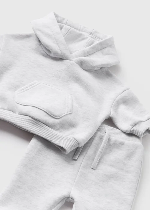 Baby Grey Sweatshirt & Jogging Bottoms Set (Newborn-23mths) - 0-3 months Image 2
