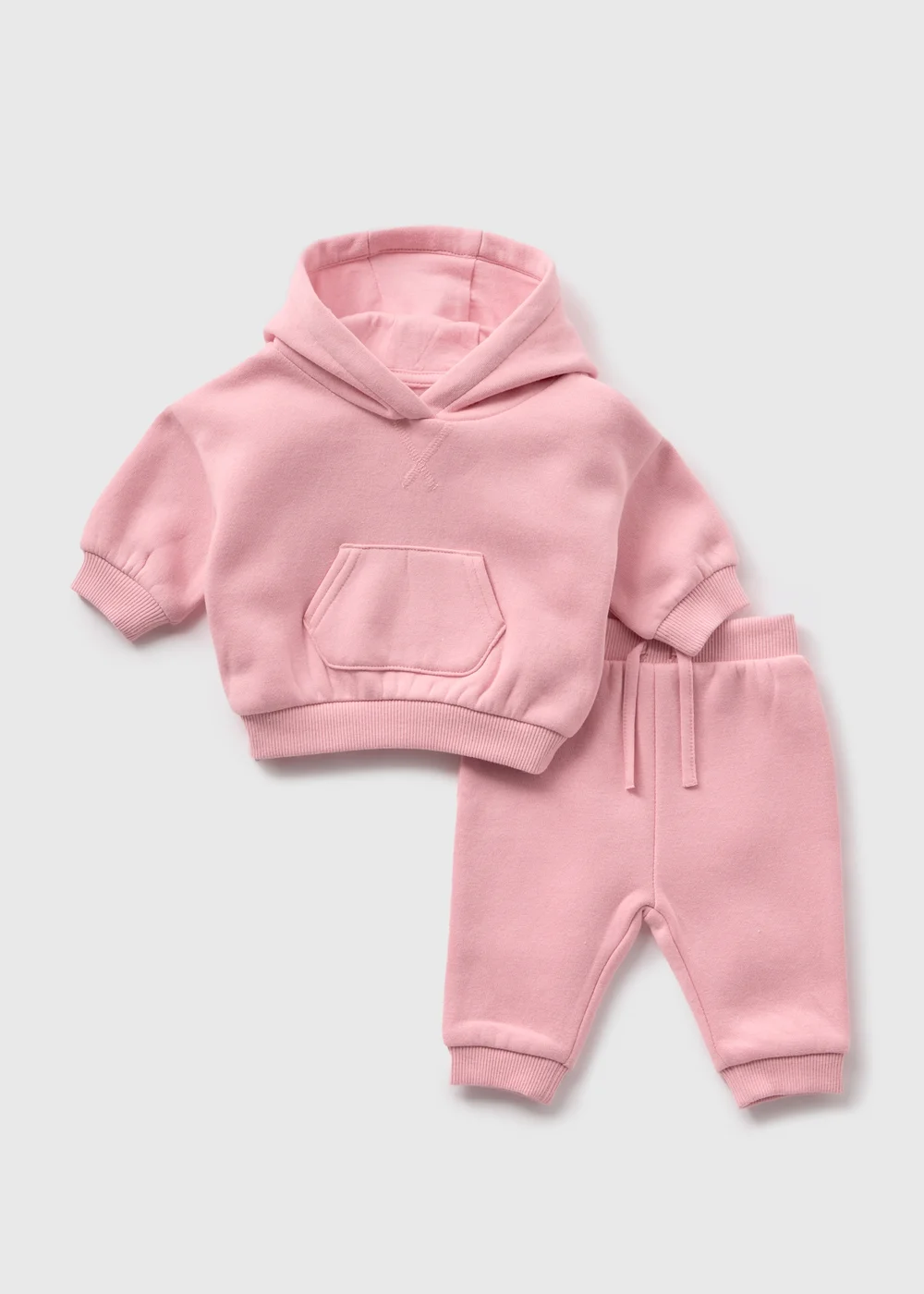Baby Pink Sweatshirt & Jogging Bottoms Set (Newborn-23mths) - 0-3 months Image 1
