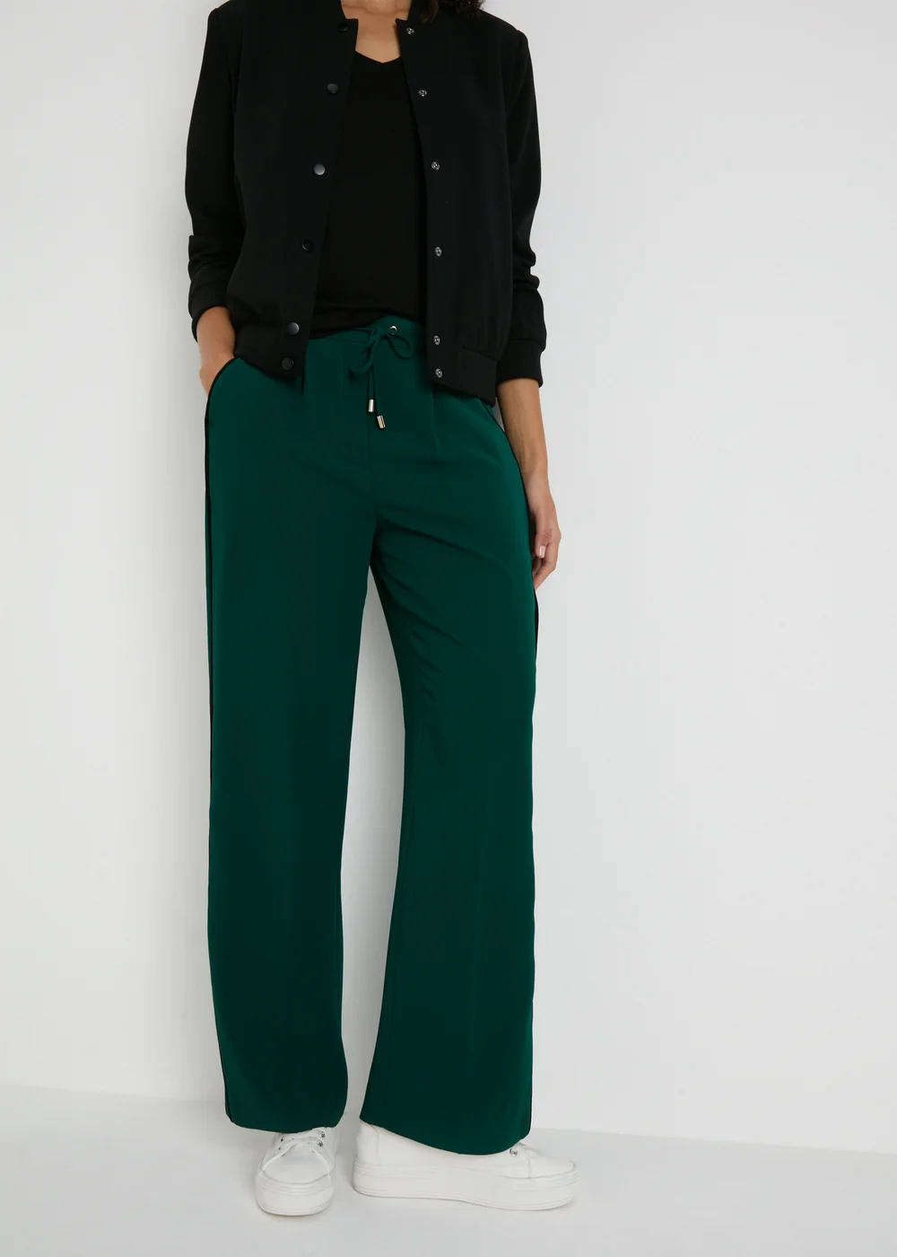 Et Vous Green Wide Leg Trousers - 8 Image 3