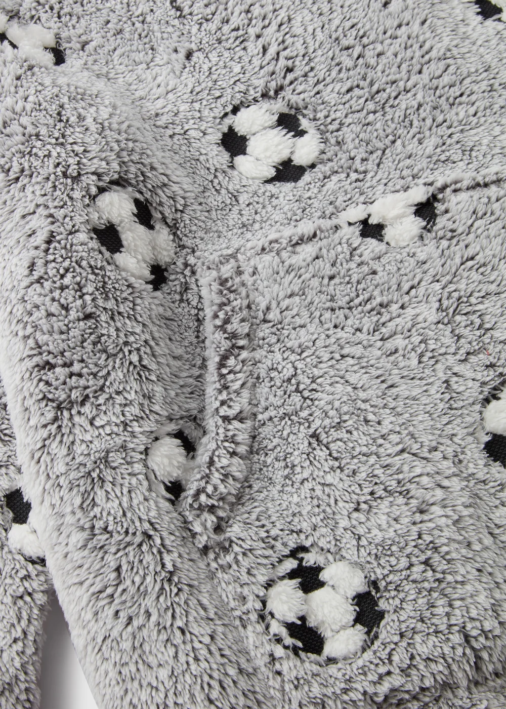 Boys Grey Football Snuggle Hoodie (3-13yrs) - Small Image 2
