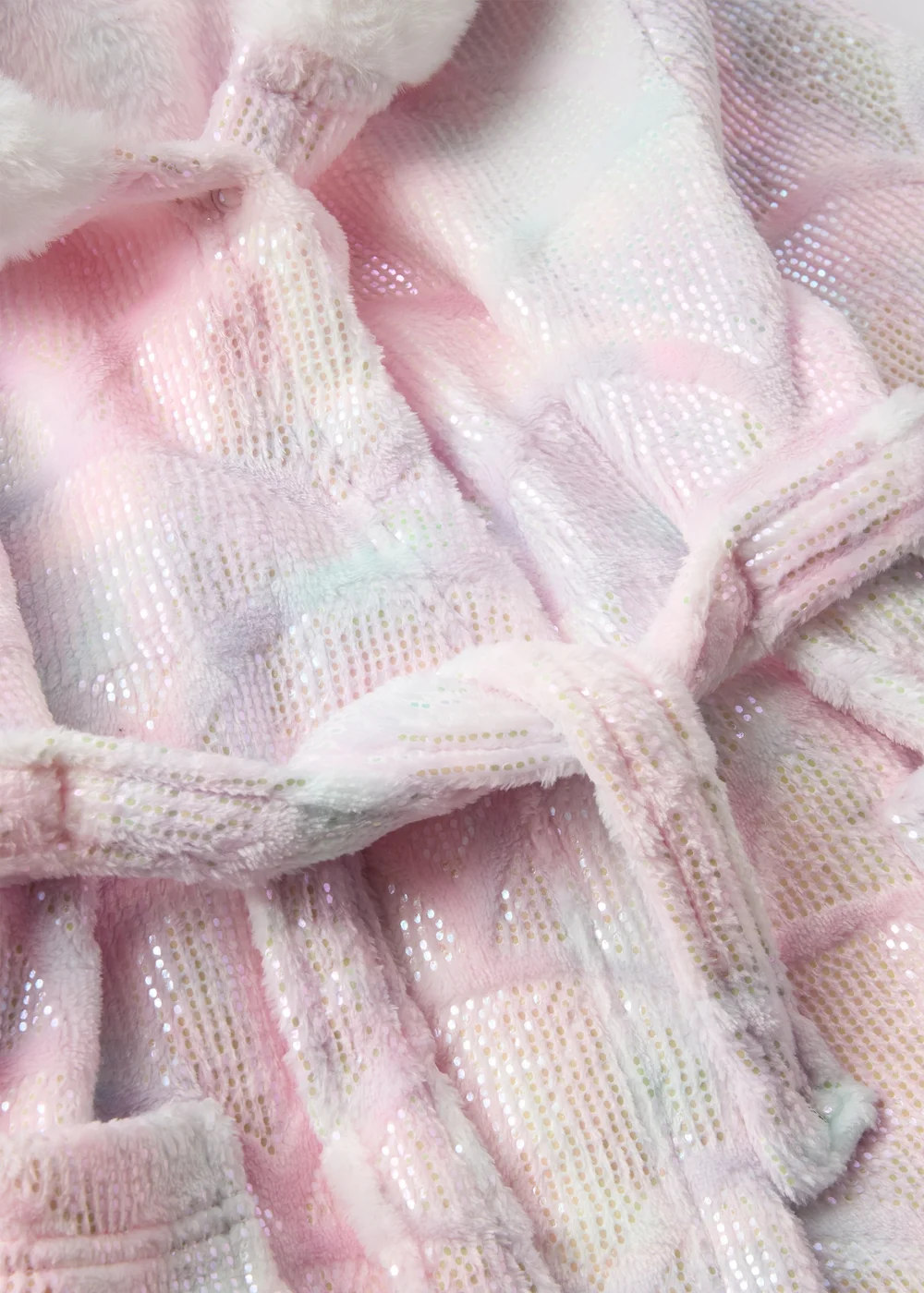 Girls Pink Mermaid Dressing Gown (1-7yrs) - 1 half year to 2 Image 2