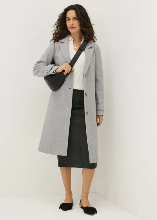 Charcoal Ribbed Midi Skirt - 8 Image 2
