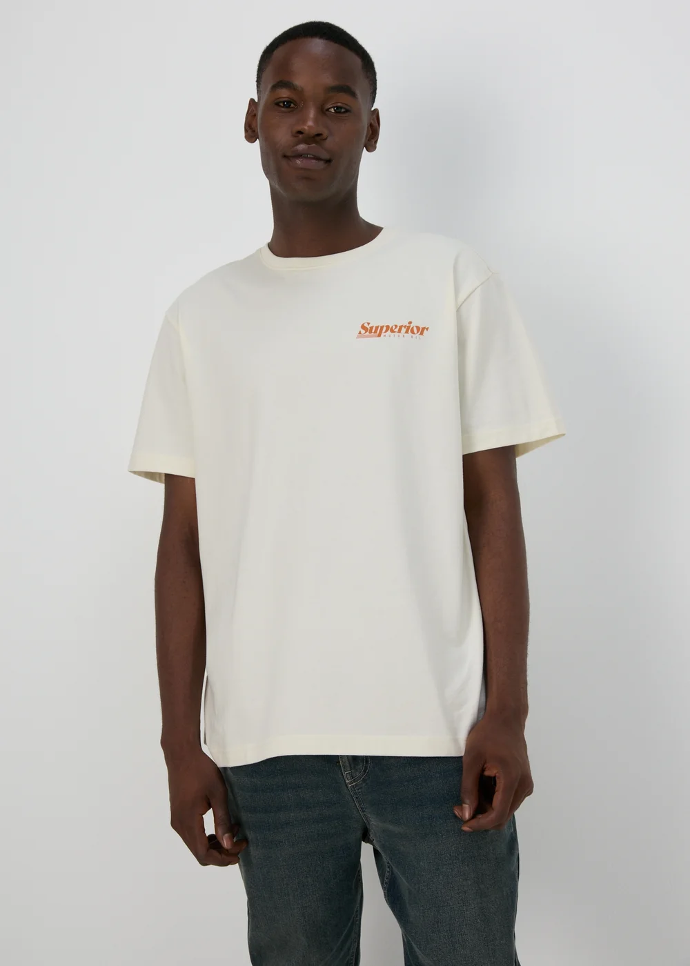 Ecru Superior Graphic T-Shirt - S Image 1